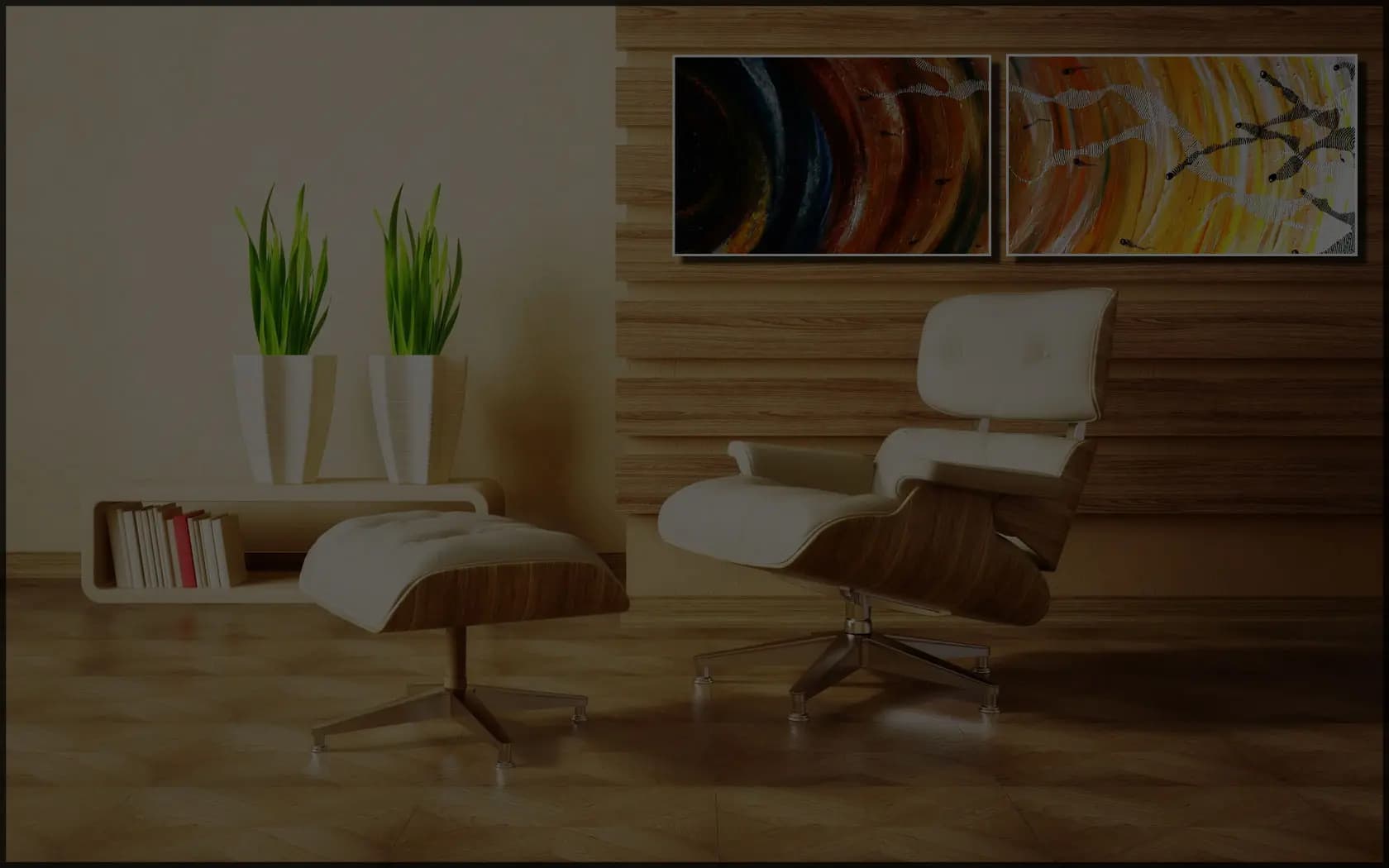 Art Advisory - Elegant Living Room with Artwork