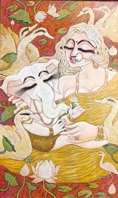 Where the Mother Holds the Divine by Subrata Ghosh
