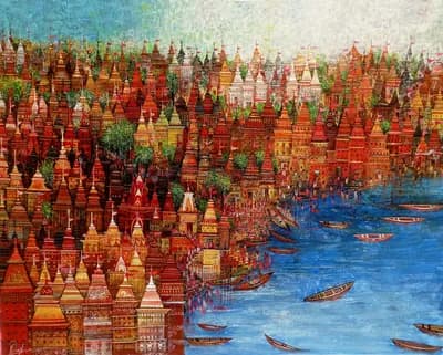 Midnight Ragas on the River by M Singh