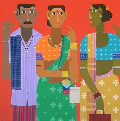 Chatter by the Mud Wall by Kandi Narsimlu