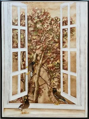Beyond the Wooden Frame by Afza Tamkanat