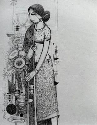 In the Fields of Her Silence - III by Anand Panchal