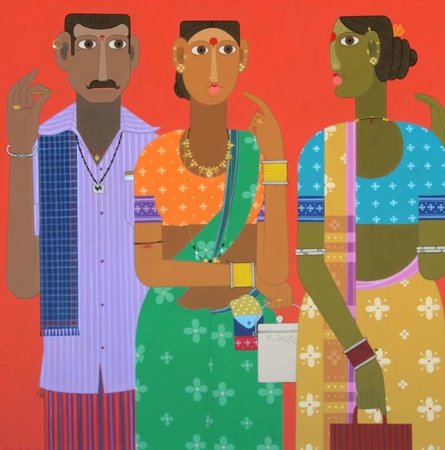 Chatter by the Mud Wall by Kandi Narsimlu