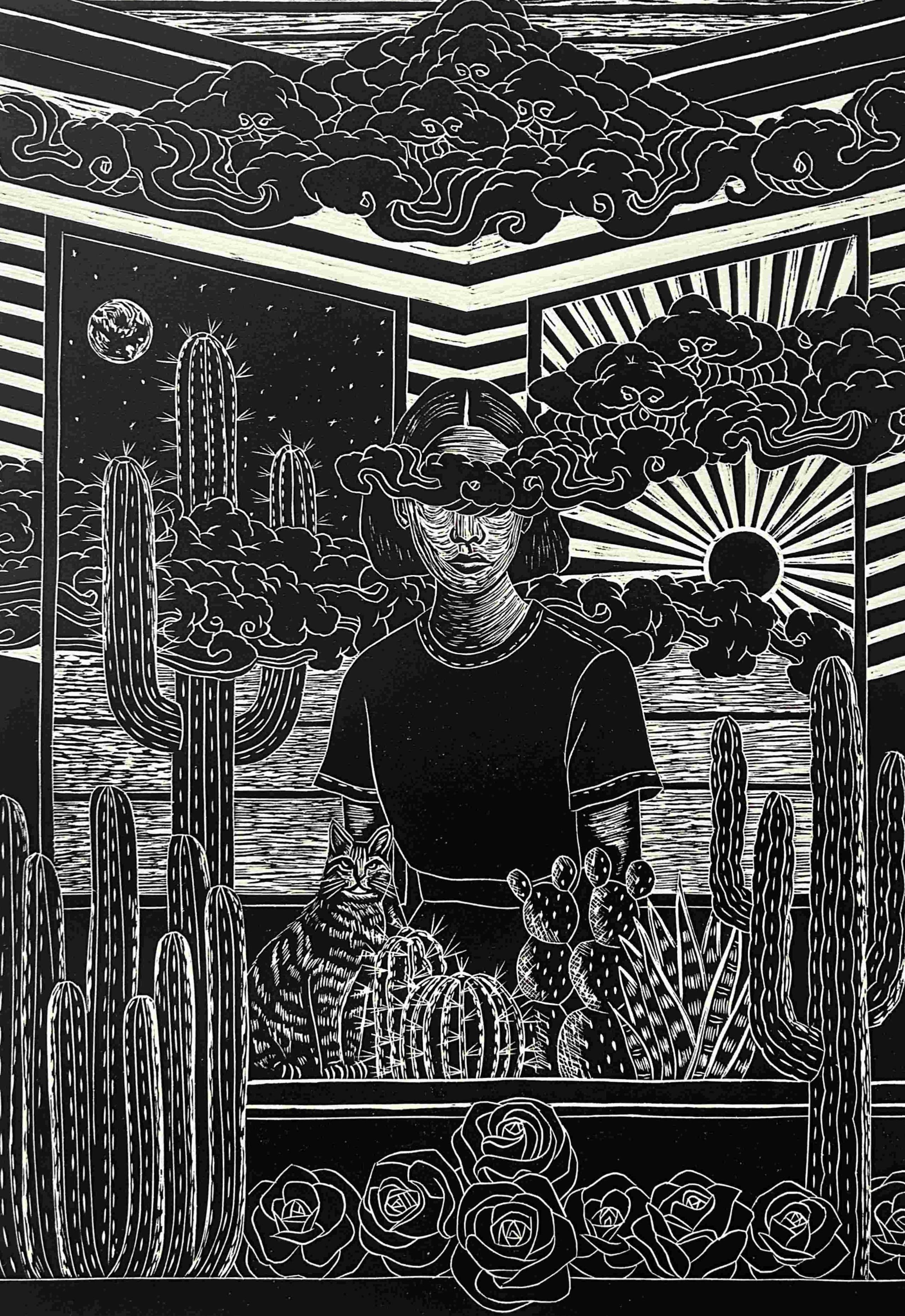 Rear Window by Tsering  Negi