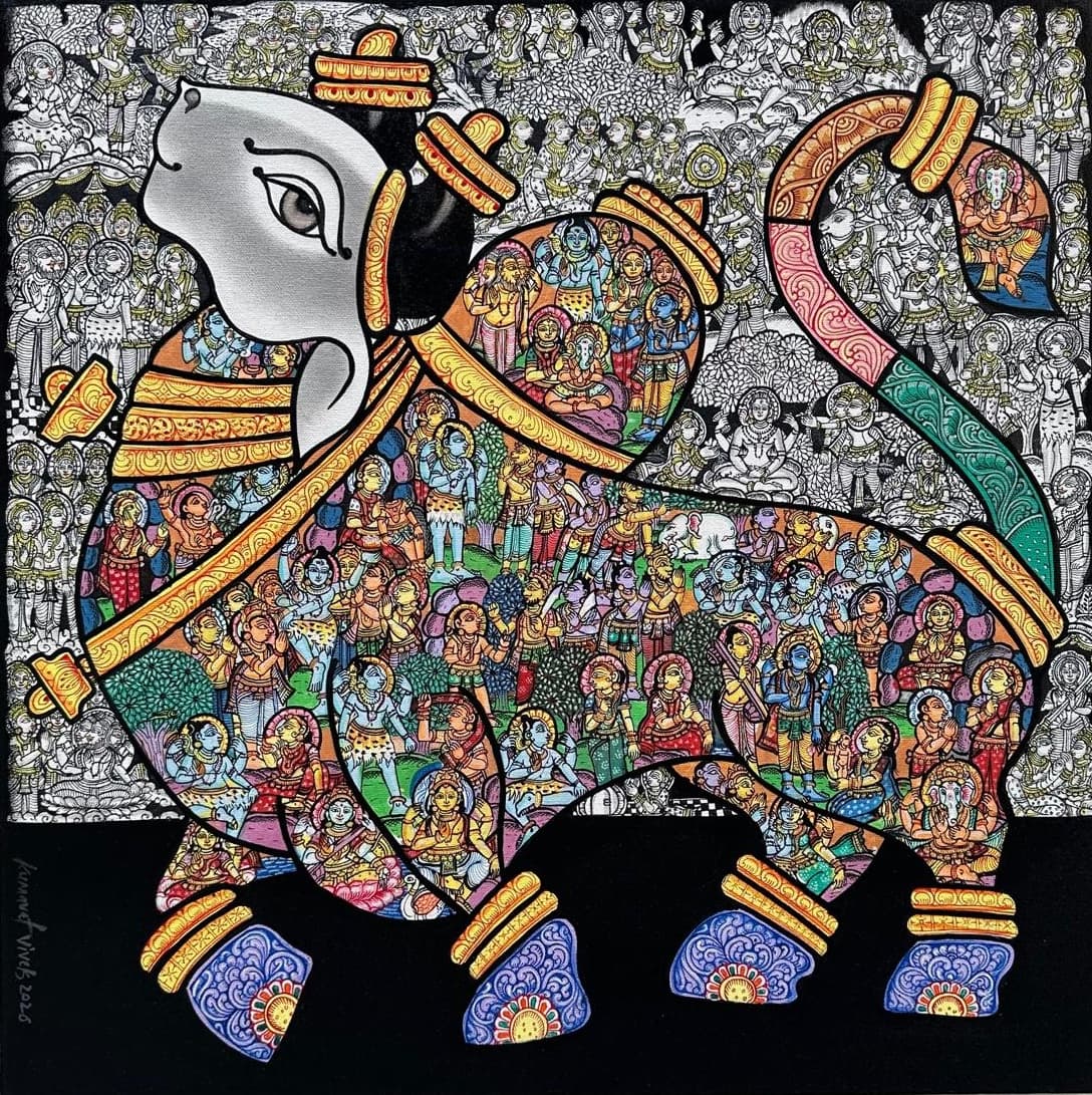 Nandi Bull - III by Vivek  Kumavat 