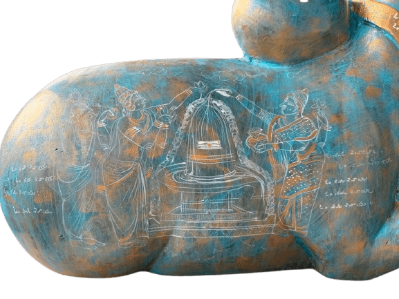 Nandi in Divine Stillness by Pramod Reddy