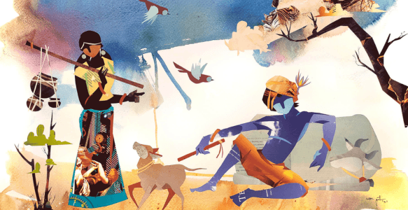 Evolution of Radha Krishna Paintings in Modern Art