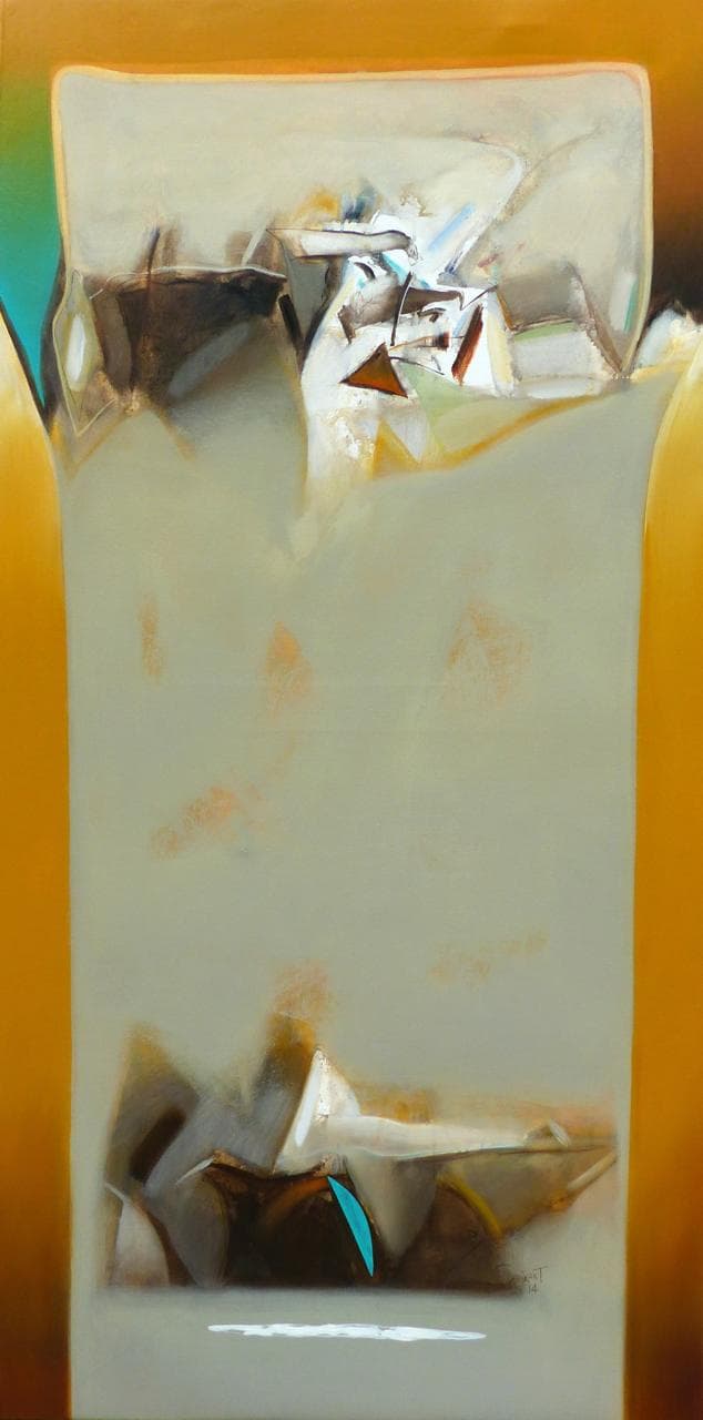 Between Orange Breath and Sky by Shrikant Kadam