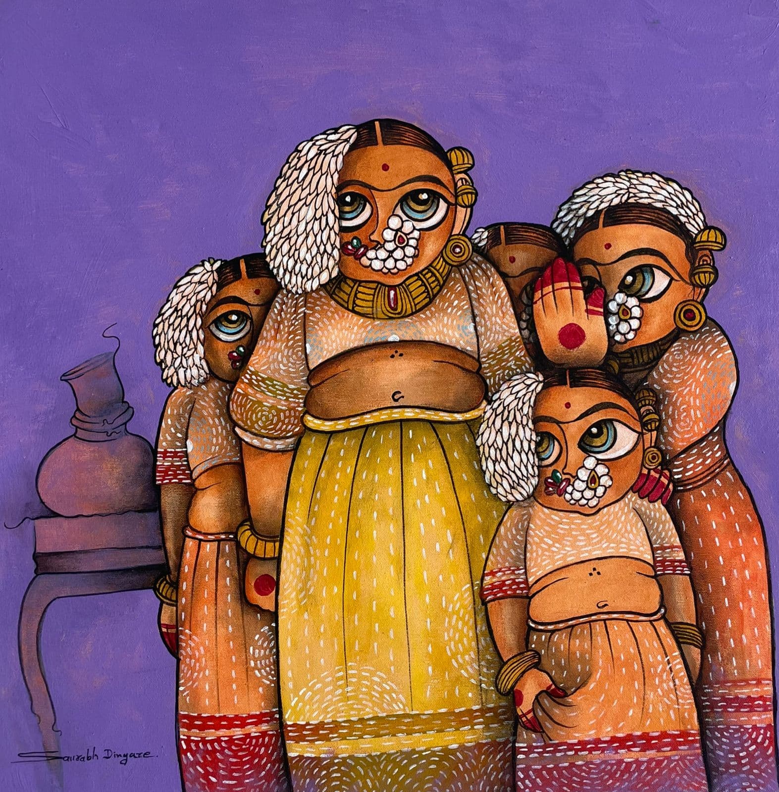 Playful Whispers by Madalasa by Saurabh