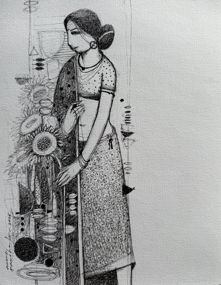 In the Fields of Her Silence - II by Anand Panchal