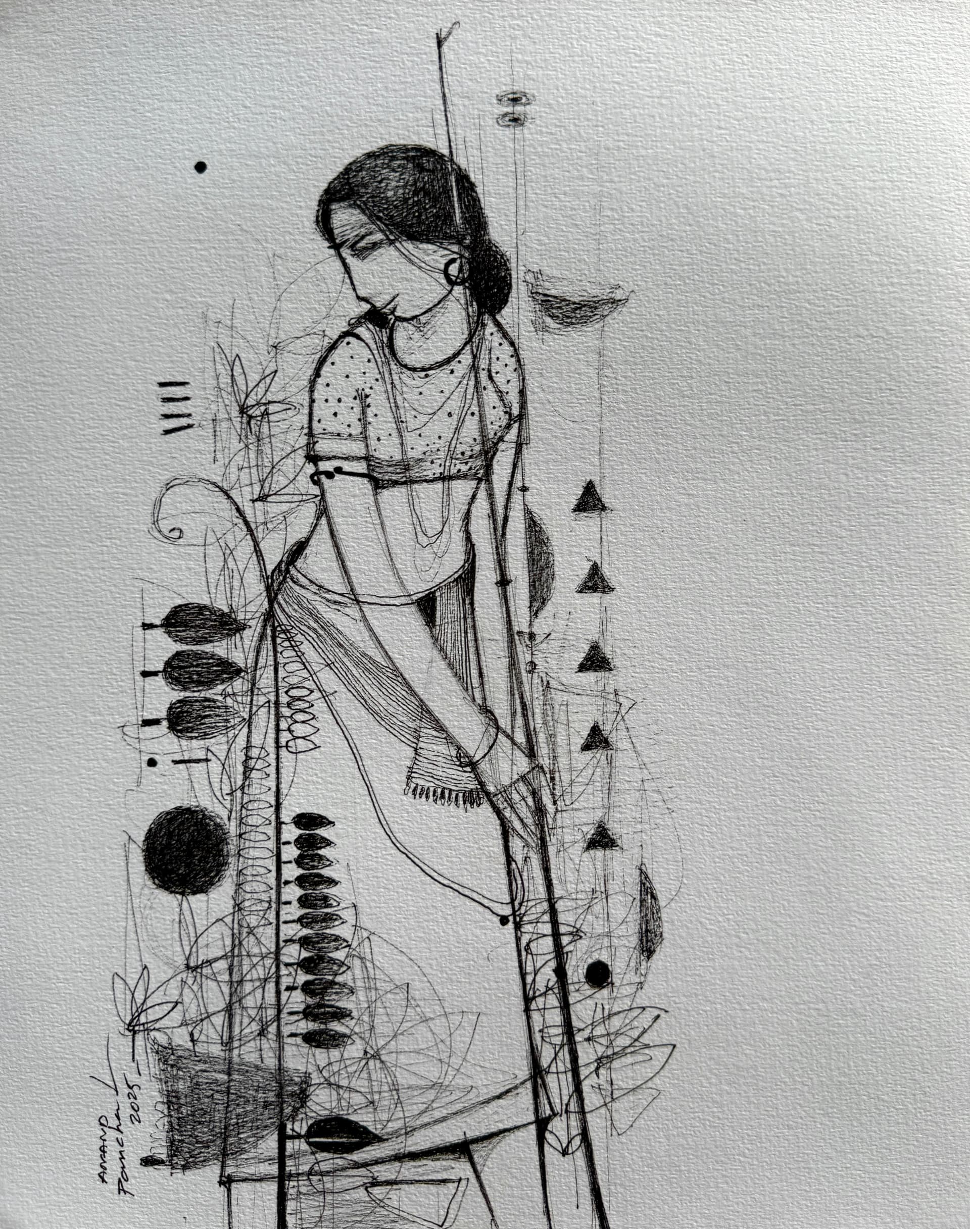 In the Fields of Her Silence - III by Anand Panchal