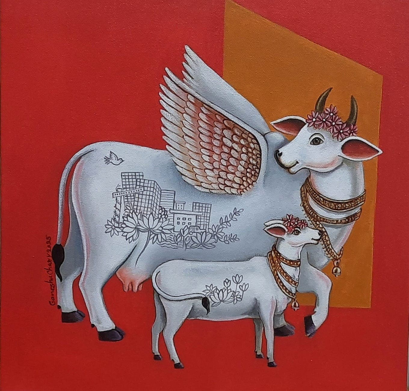 Kamadenu - I by G Ganesha Chary