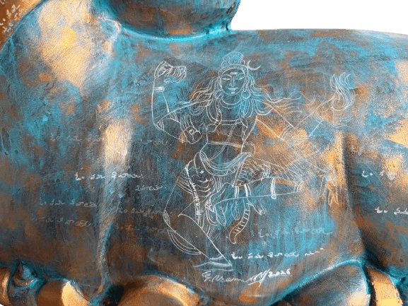 Nandi in Divine Stillness by Pramod Reddy