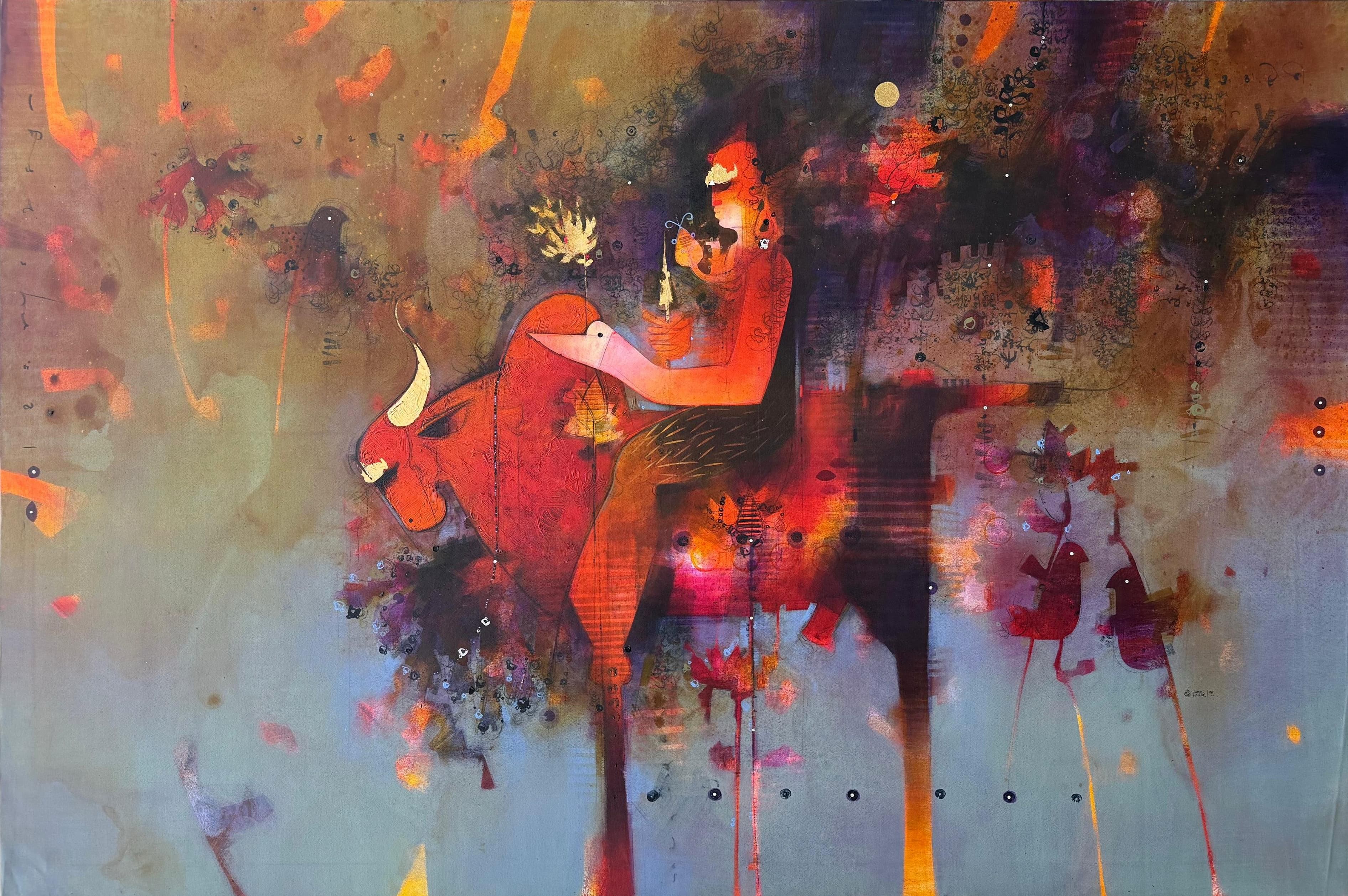 Shiva Riding Home Through Forgotten Skies by Amol Pawar