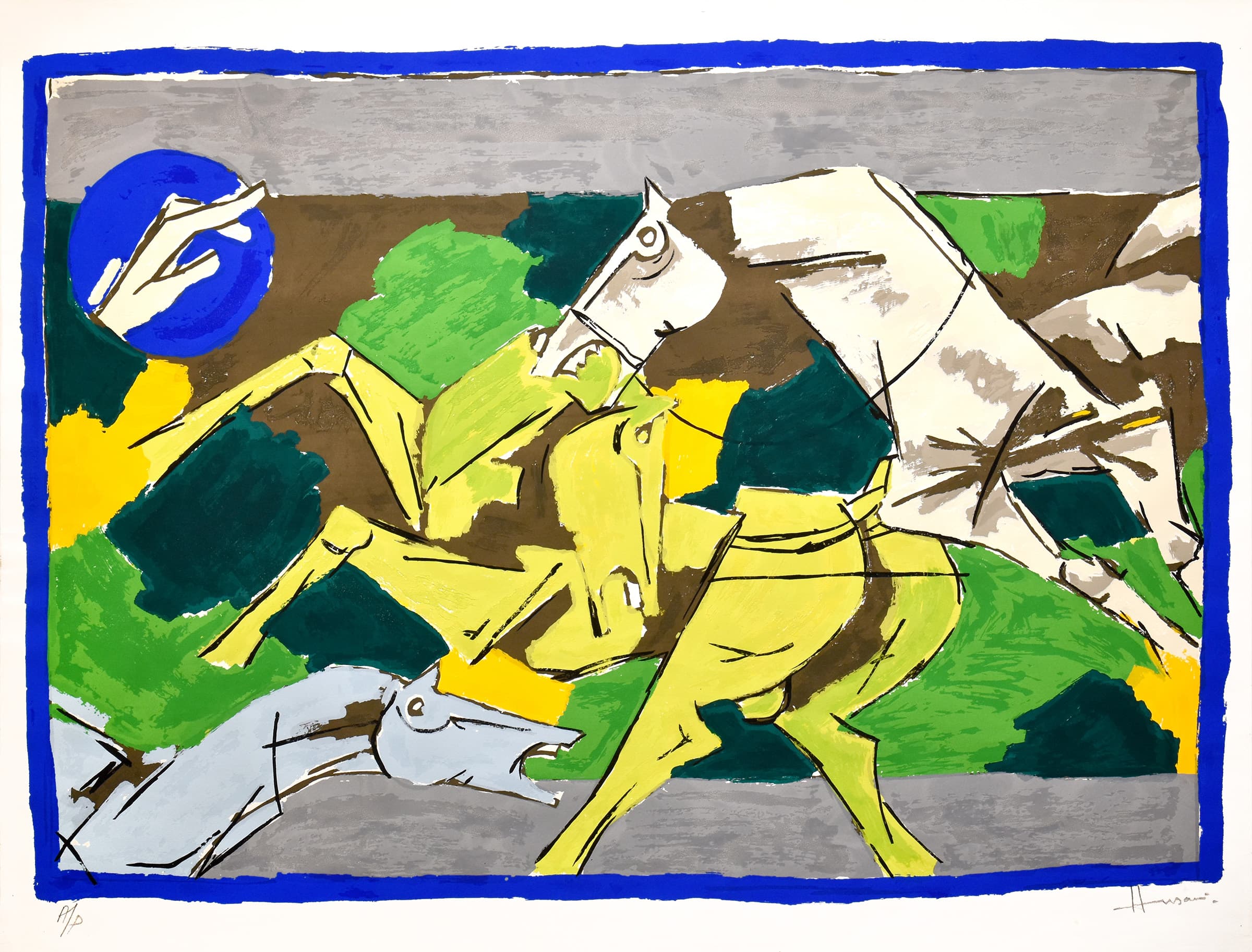 Horse - II by M.F. Husain by M.F. Husain
