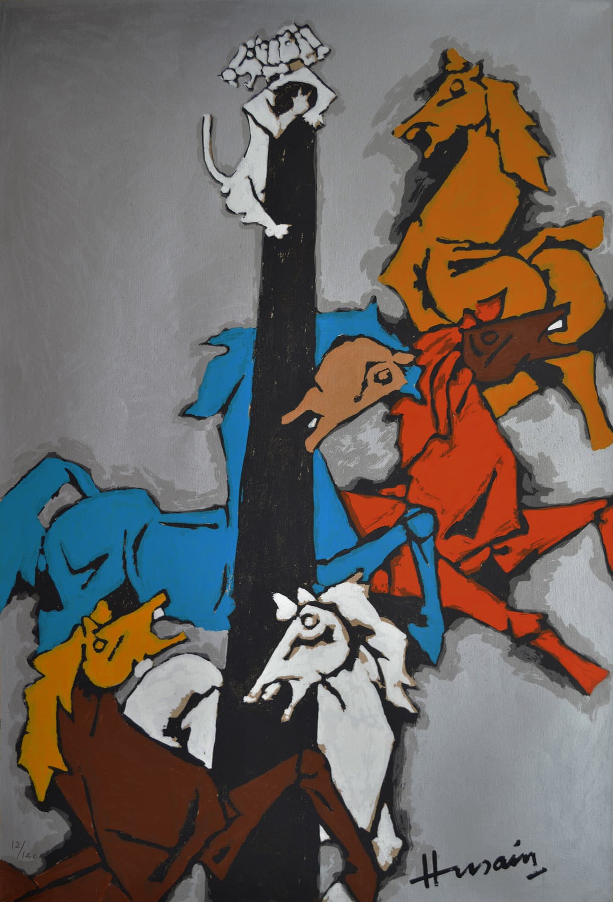 Horse Appropriation - I by M.F. Husain