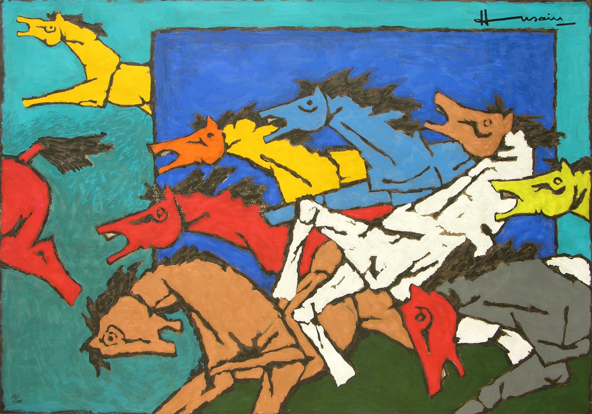 Horse Appropriation - II by M.F. Husain