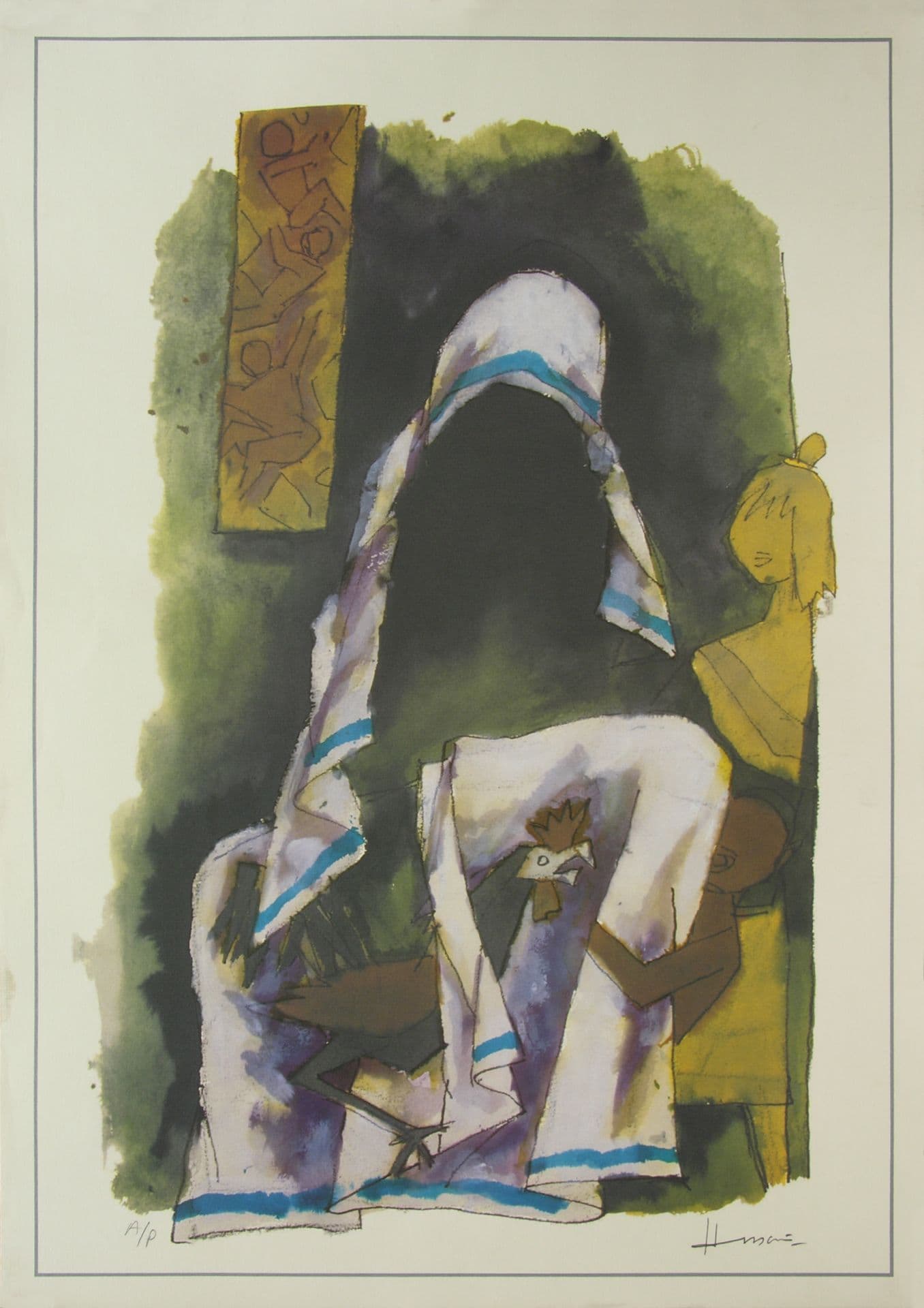 Mother - I by M.F. Husain
