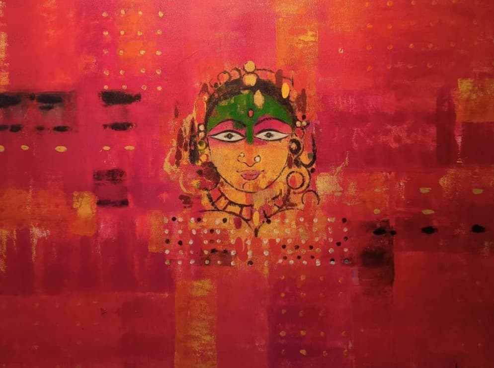 Deity in Green by Gita Hudson