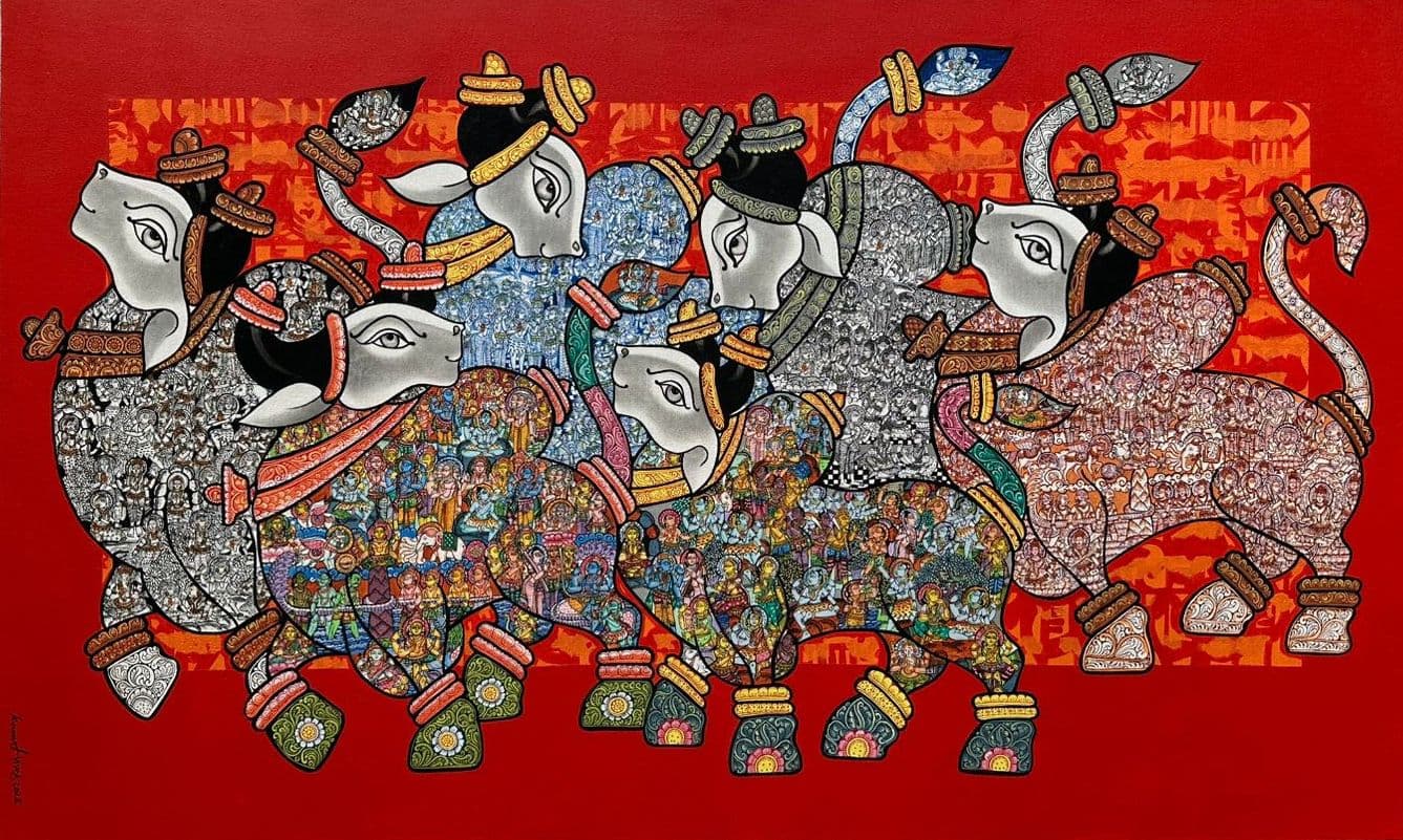 Nandi Bulls - III by Vivek Kumavat