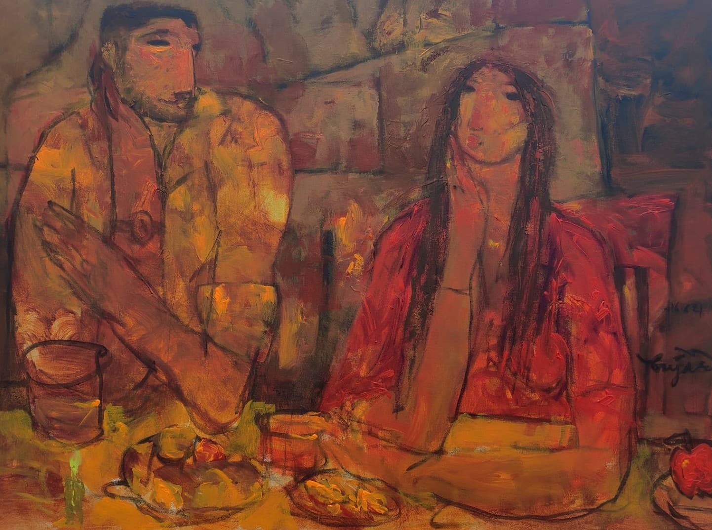 A Quiet Exchange by Ramesh Gujar