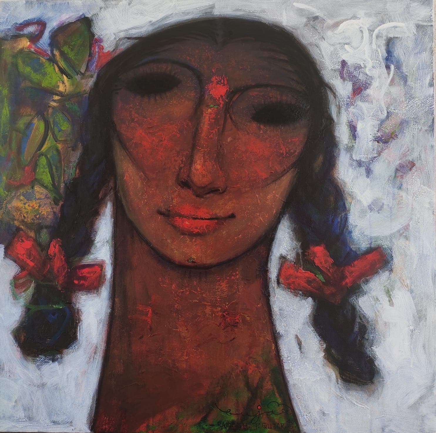 In Her Own World by Ramesh Gujar