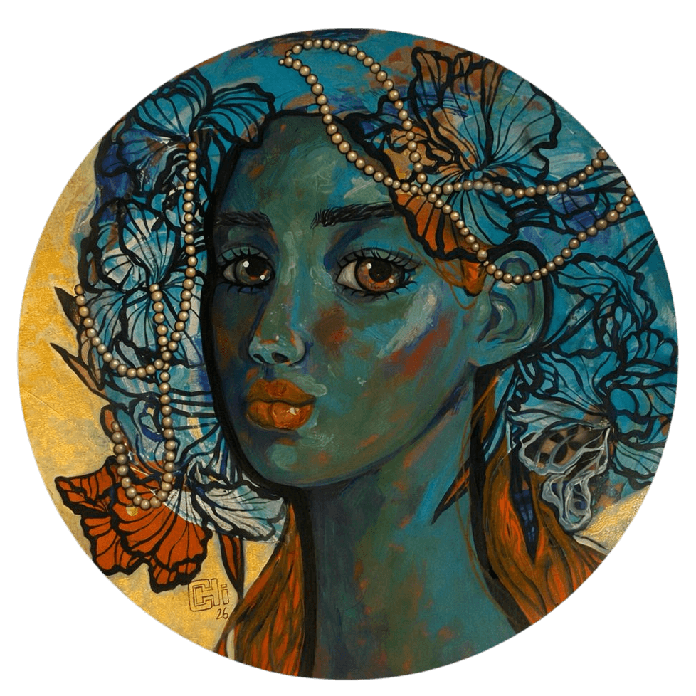 She Who Holds the Gaze - IV by Suruchi Jamkar