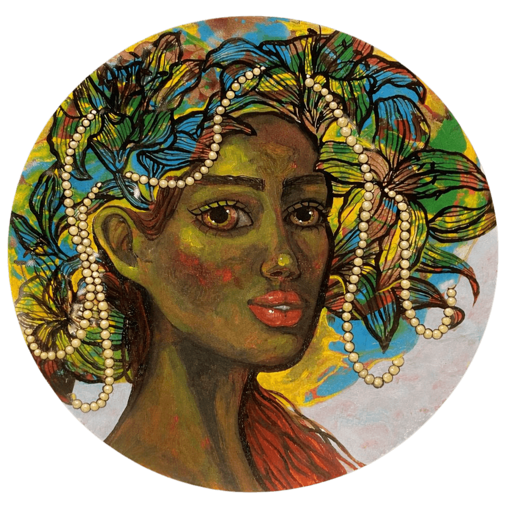 She Who Holds the Gaze - III by Suruchi Jamkar