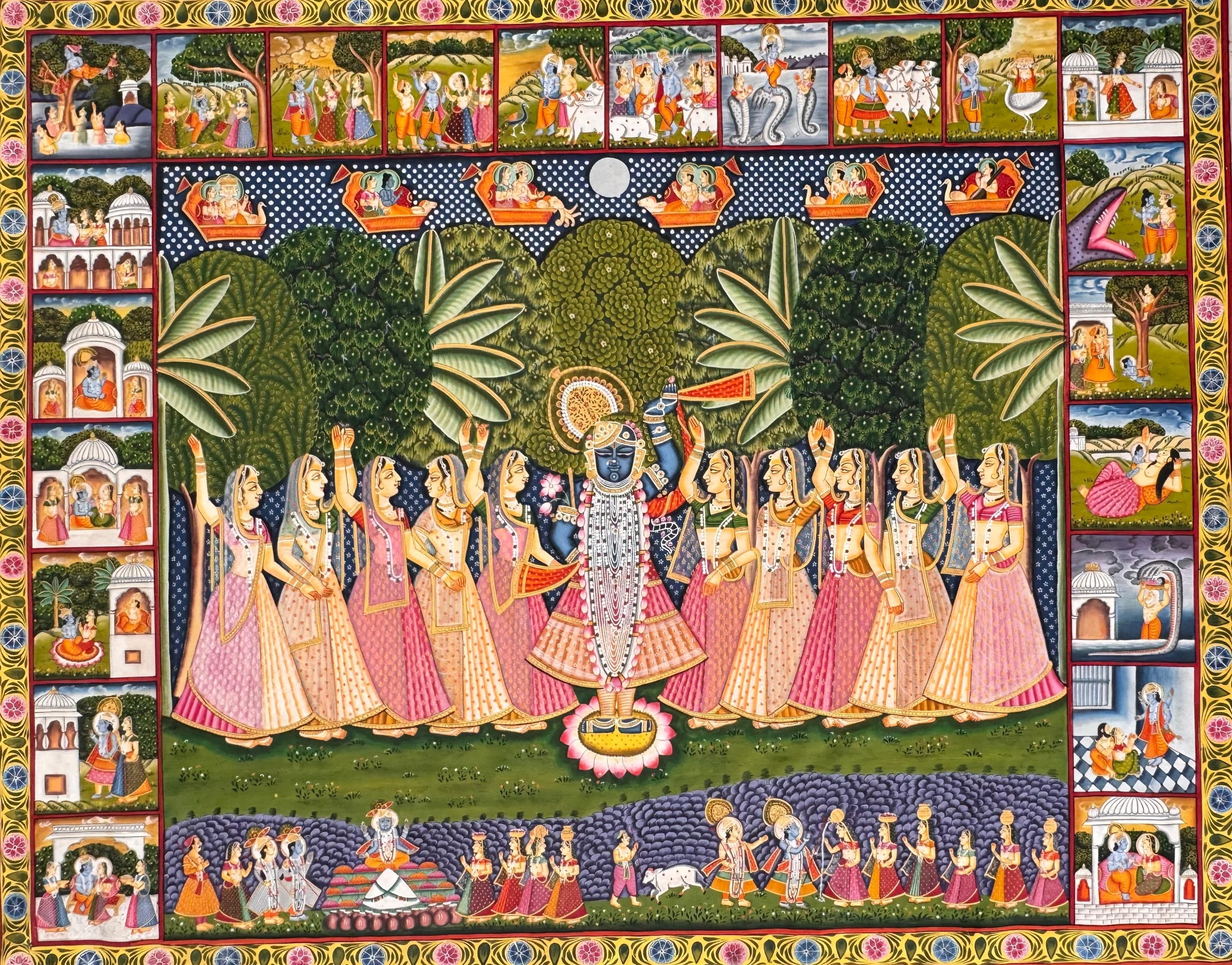 Purnima with Krishna Leela by Kuldeepak Soni