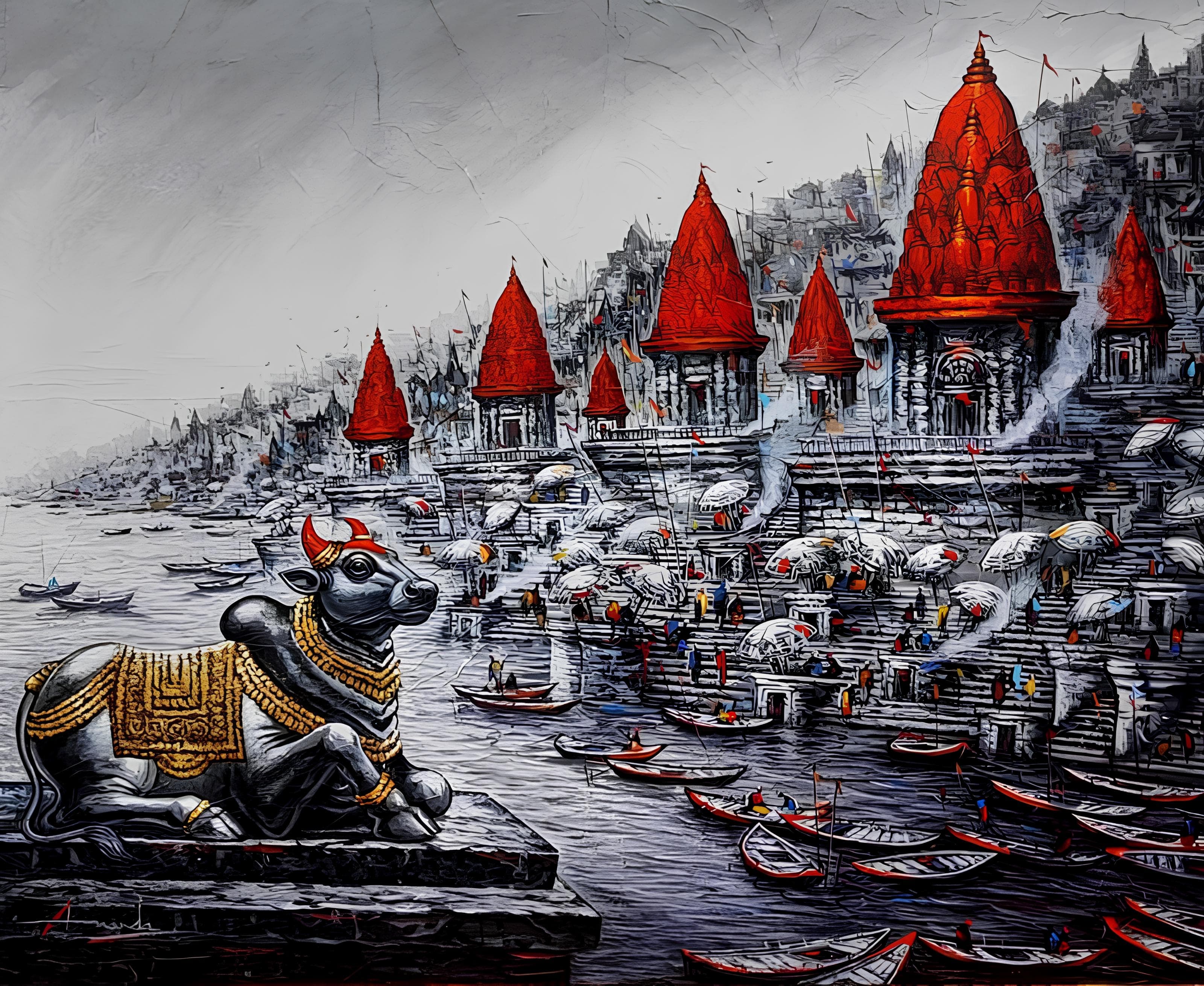 Nandi at Dawn by Ananda Das