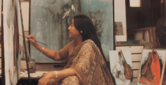 Explore Artist B Prabha's Life and Legacy of a Modern Indian Woman Artist