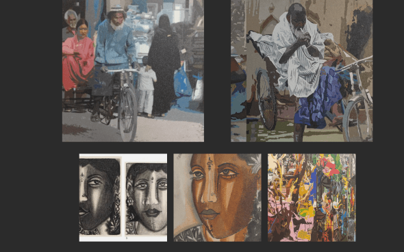 Photo essay titled "Fawad’s Creative Transformation"