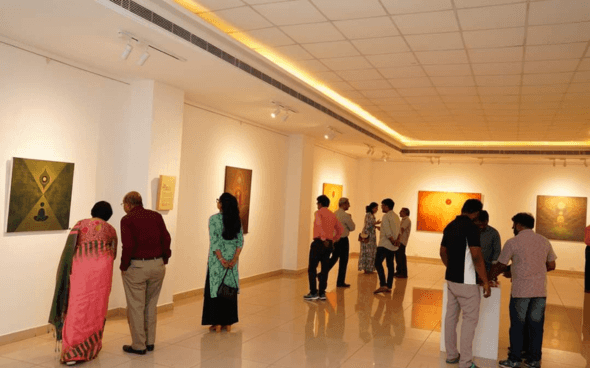 Photo essay titled "Art as meditation and healing"