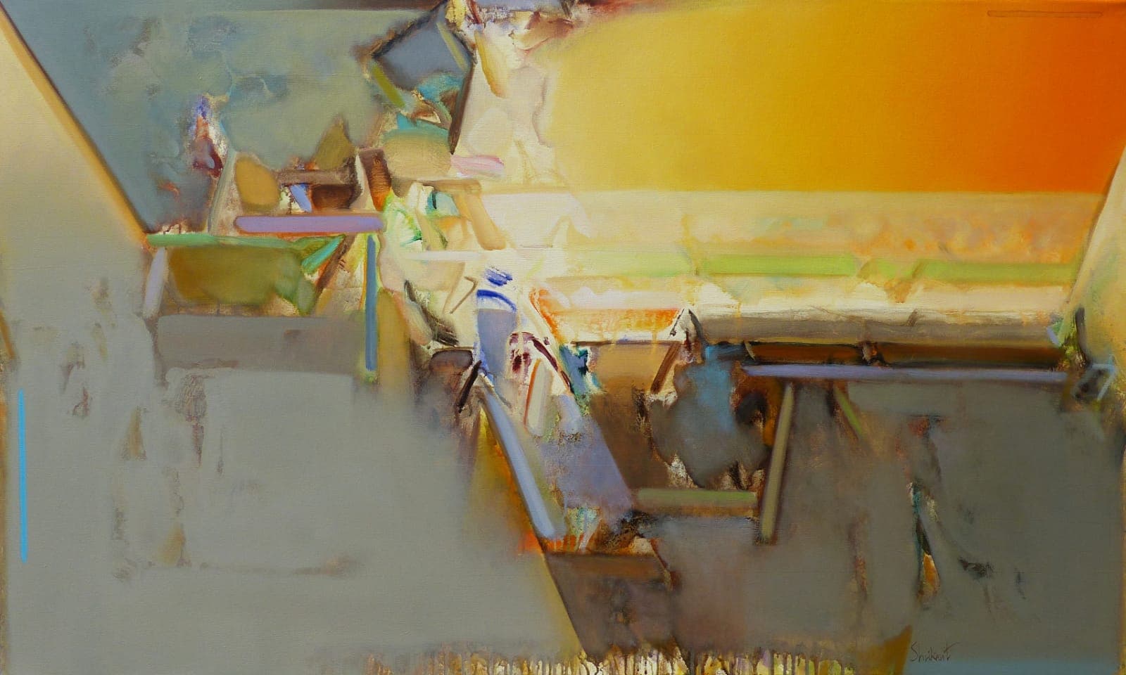 Where the Orange Sky Touches Earth by Shrikant Kadam