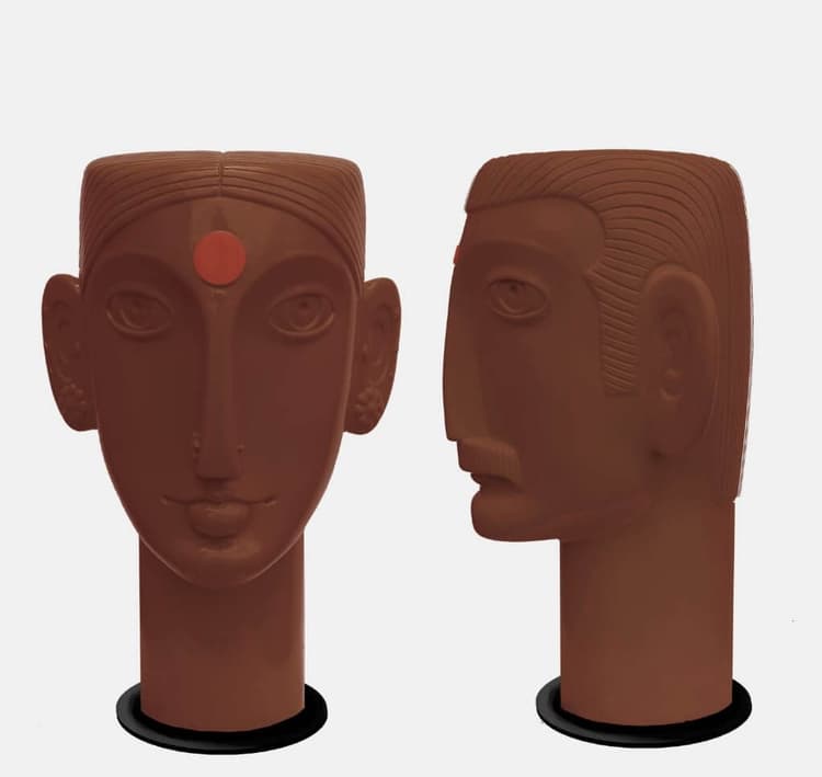 Telangana Couple in Brown